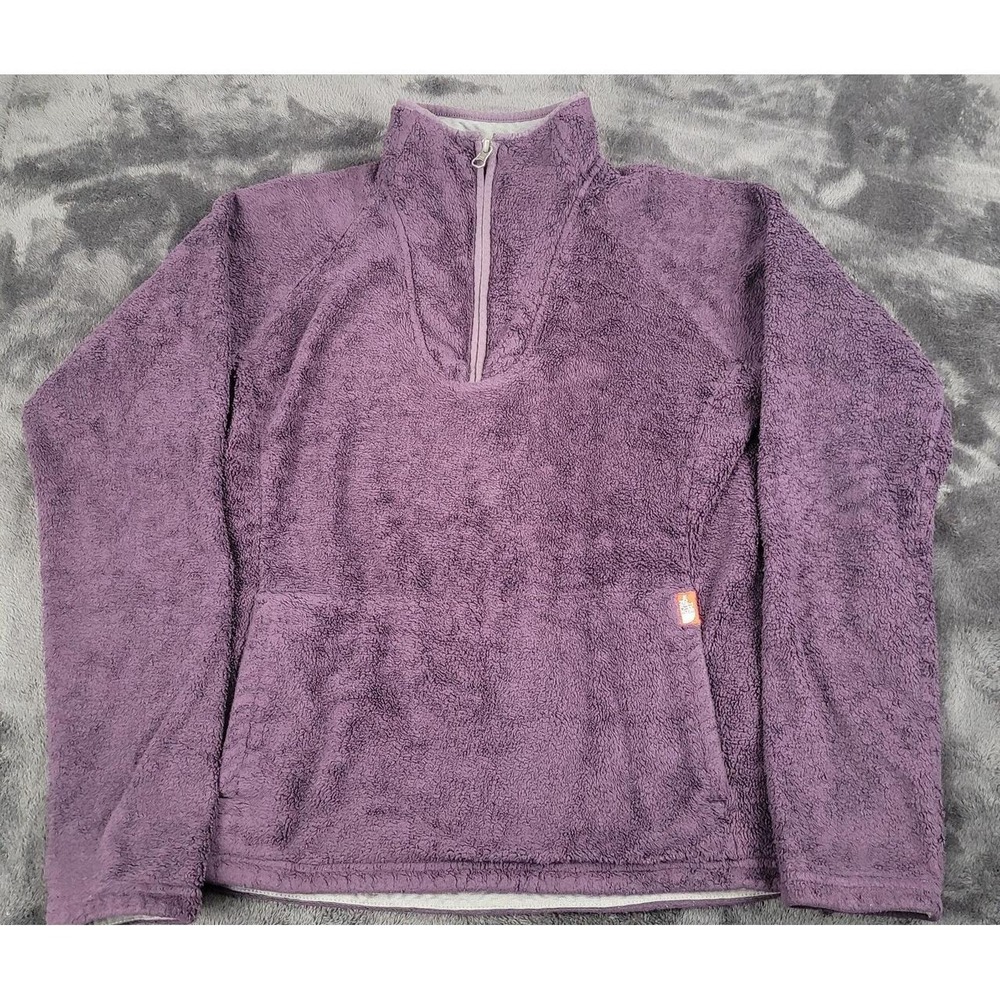The North Face Women's 1/4 Zip Performance Fleece Top Purple in Size Small